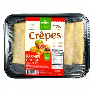 MEAT AND DOUGH - CREPES WITH FARMER CHEESE AND CHERRY